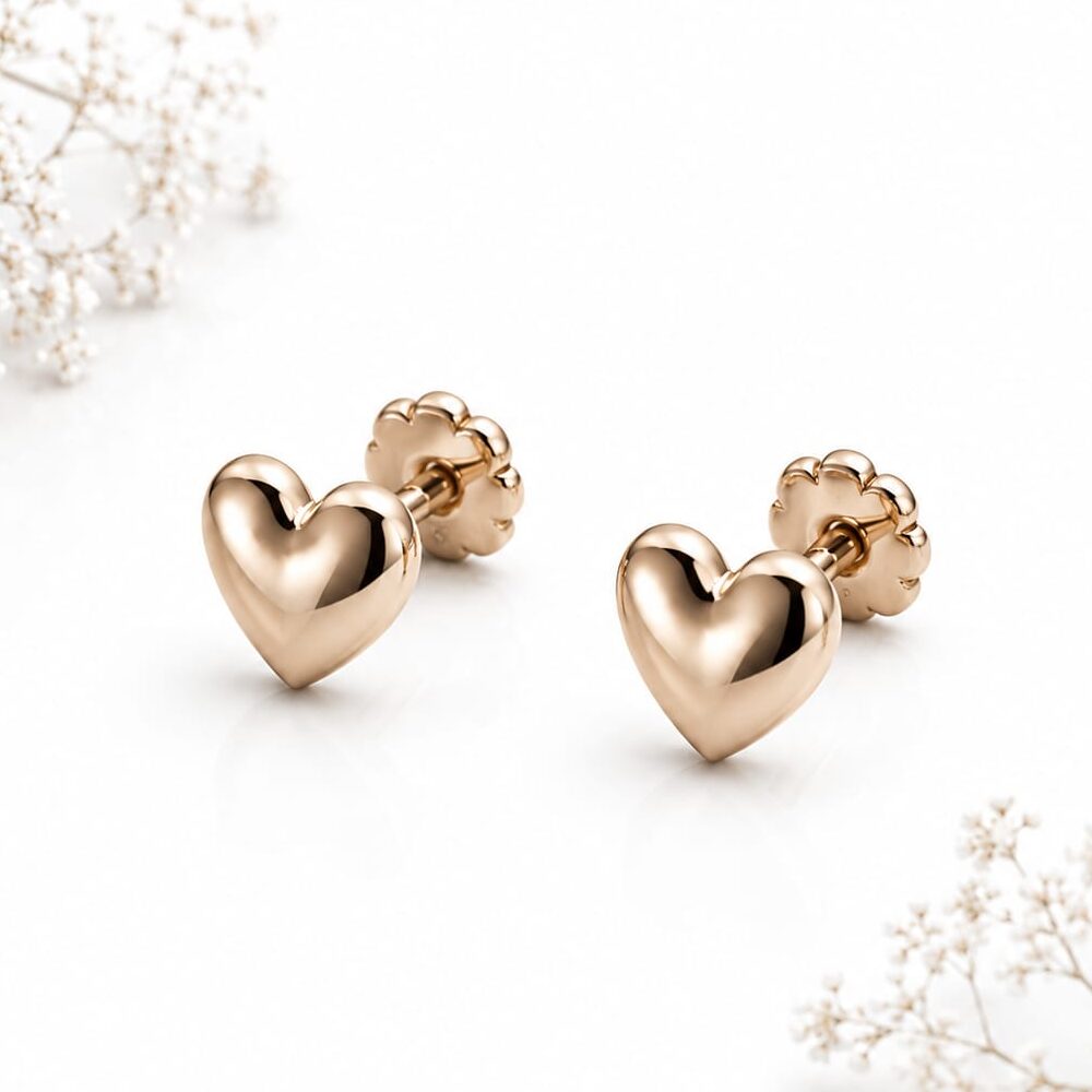 Corazon n2 oro rosa