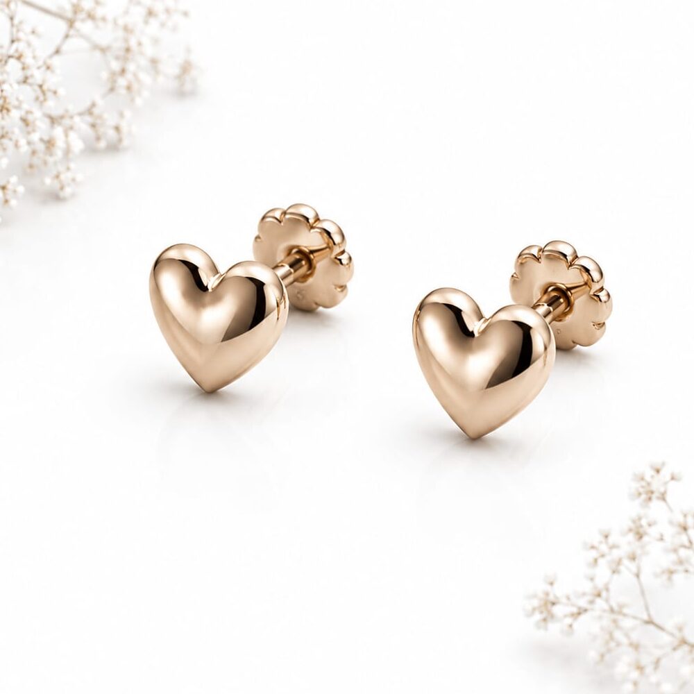 Corazón n3  oro rosa