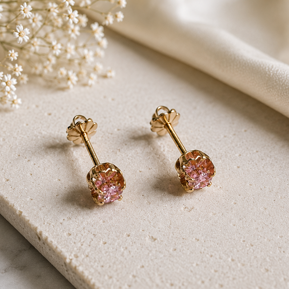Chatón rosa francia N3 oro rosa